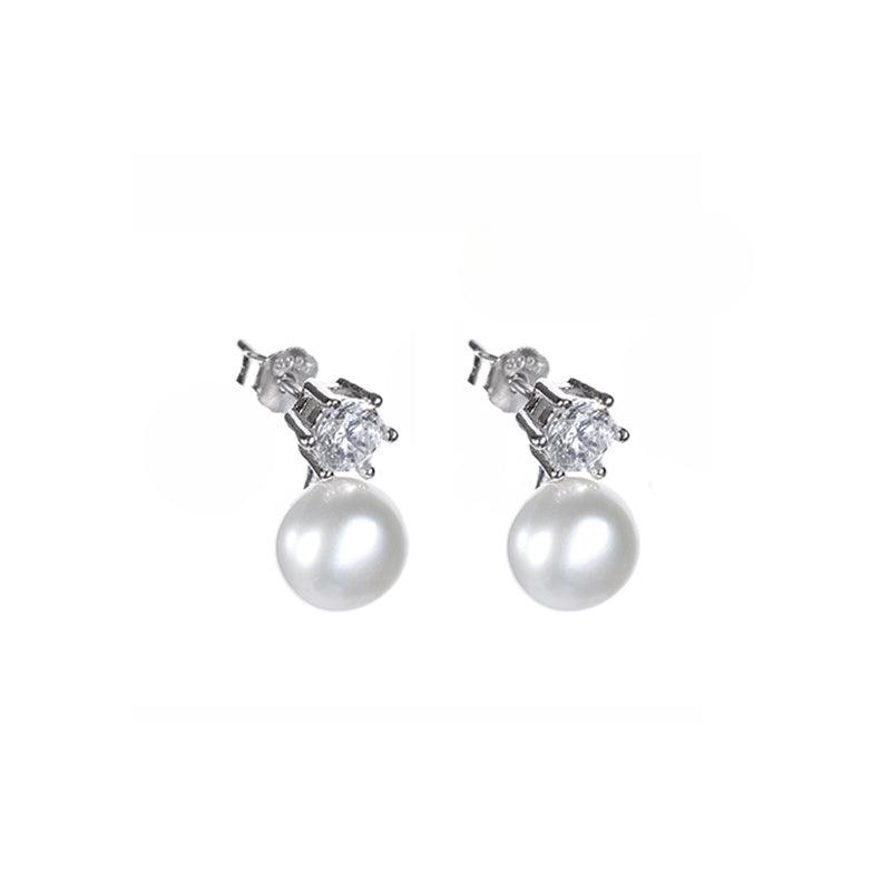 LUXTA Pearl Stud Earrings – classic pearl stud earrings, timeless romantic gift | Timeless pearl jewelry for boyfriend