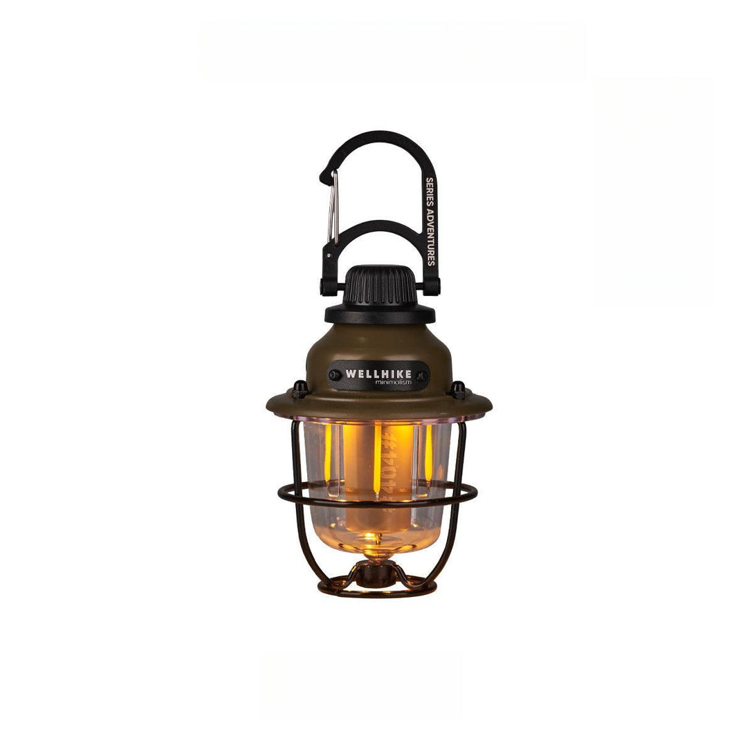 WELLHIKE pine cone camping lantern, rechargeable, soft warm light, compact & portable, best outdoor gift for him.