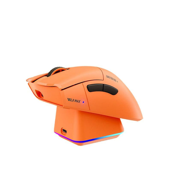 MACHENIKE L8Max gaming mouse, ultra-responsive, ergonomic design, RGB lighting, best gaming gear gift for him.