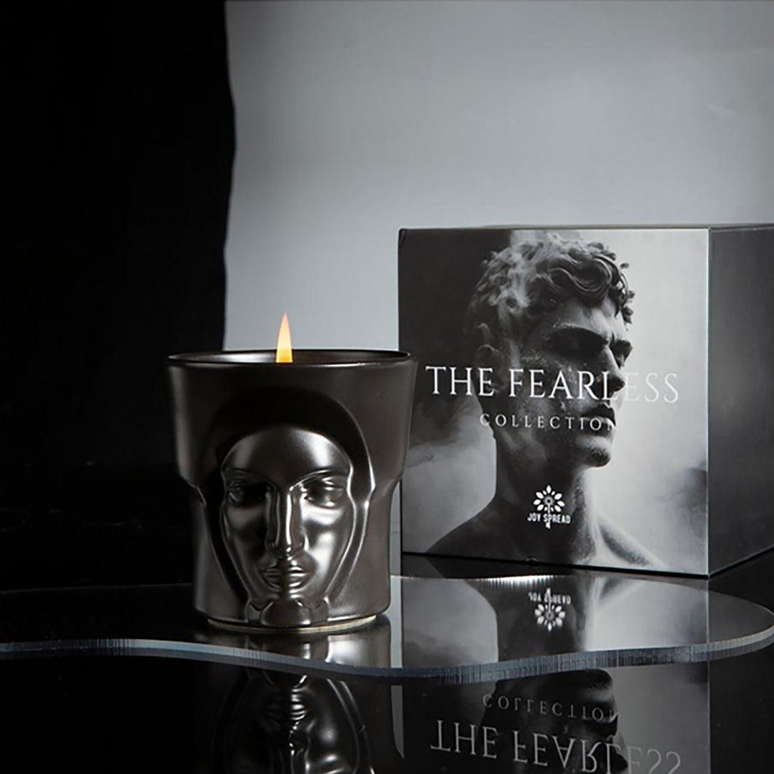 JOYSPREAD Fearless scented candle set, bold fragrance with luxury aesthetic, great boyfriend gift.