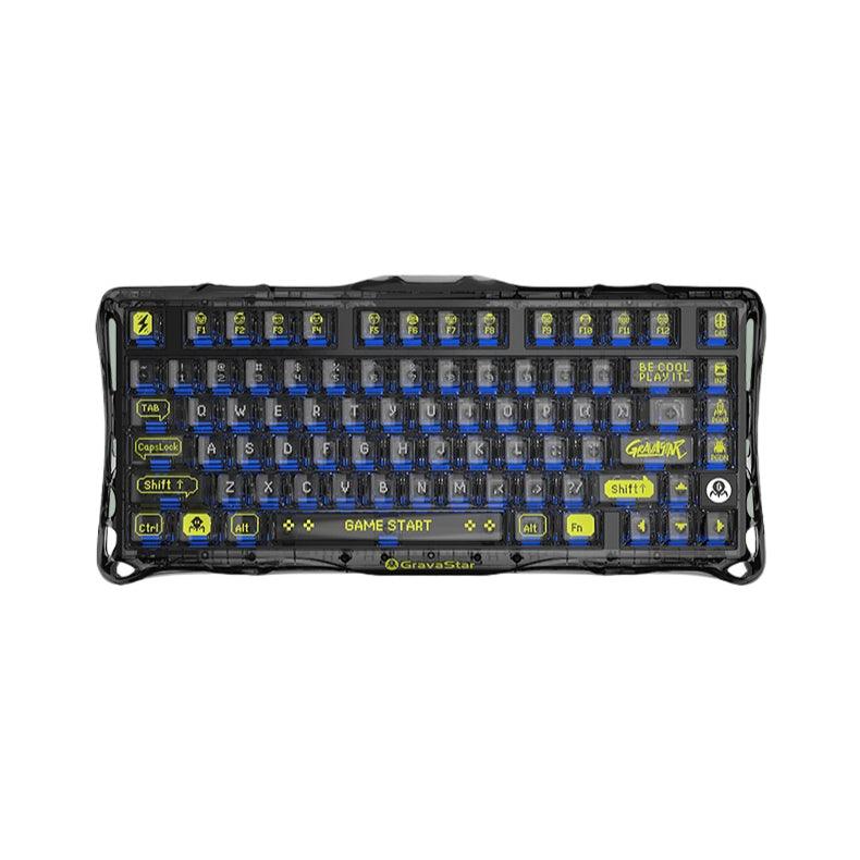 GravaStar Mercury K1 Lite gaming keyboard, futuristic design, mechanical keys, fast response, best gaming gift for him.